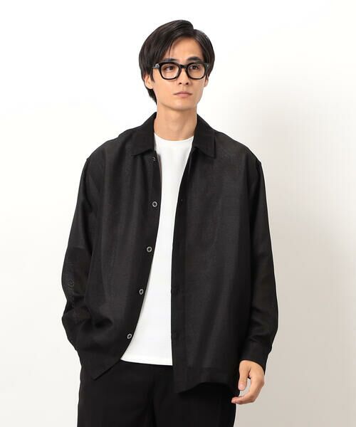 COMME CA ISM / コムサイズム ブルゾン | カラミメッシュ シャツブルゾン | 詳細7