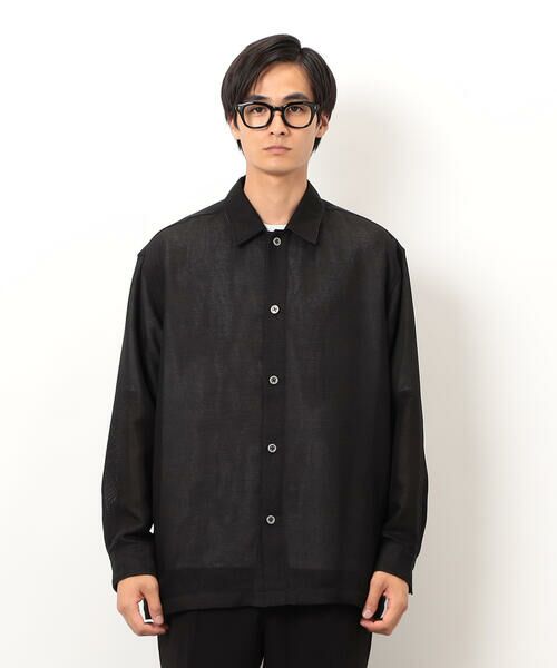 COMME CA ISM / コムサイズム ブルゾン | カラミメッシュ シャツブルゾン | 詳細9