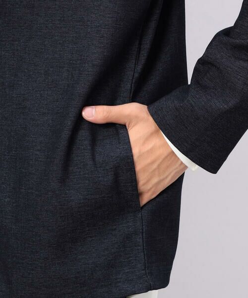COMME CA ISM / コムサイズム ノーカラージャケット | 【セットアップ対応】デニムライクストレッチ ノーカラージャケット | 詳細15