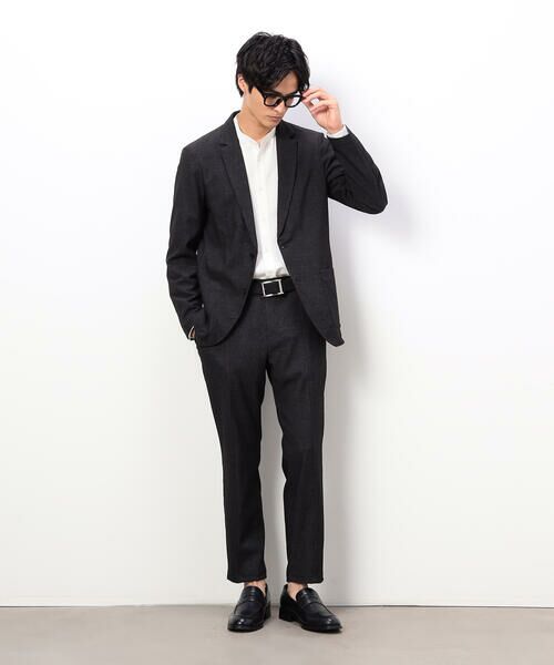 COMME CA ISM / コムサイズム テーラードジャケット | 【セットアップ対応】デニムライクストレッチ テーラードジャケット | 詳細1