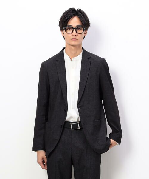 COMME CA ISM / コムサイズム テーラードジャケット | 【セットアップ対応】デニムライクストレッチ テーラードジャケット | 詳細4