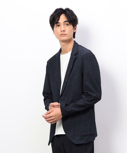 COMME CA ISM / コムサイズム テーラードジャケット | 【セットアップ対応】デニムライクストレッチ テーラードジャケット | 詳細11