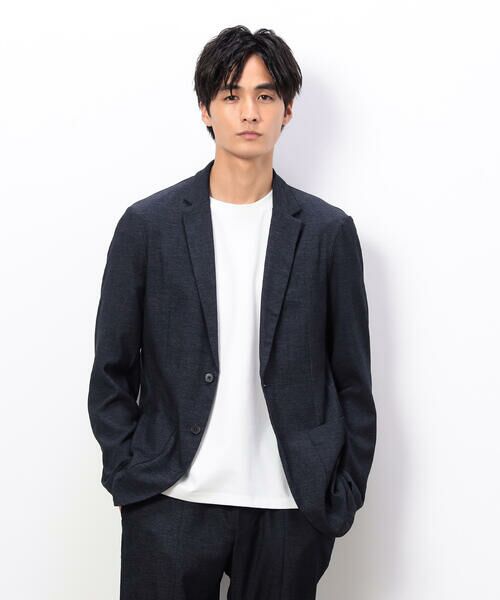 COMME CA ISM / コムサイズム テーラードジャケット | 【セットアップ対応】デニムライクストレッチ テーラードジャケット | 詳細13