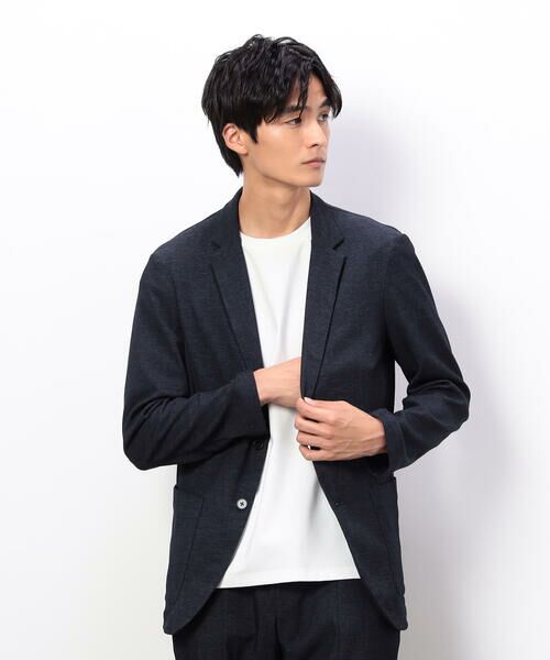 COMME CA ISM / コムサイズム テーラードジャケット | 【セットアップ対応】デニムライクストレッチ テーラードジャケット | 詳細14
