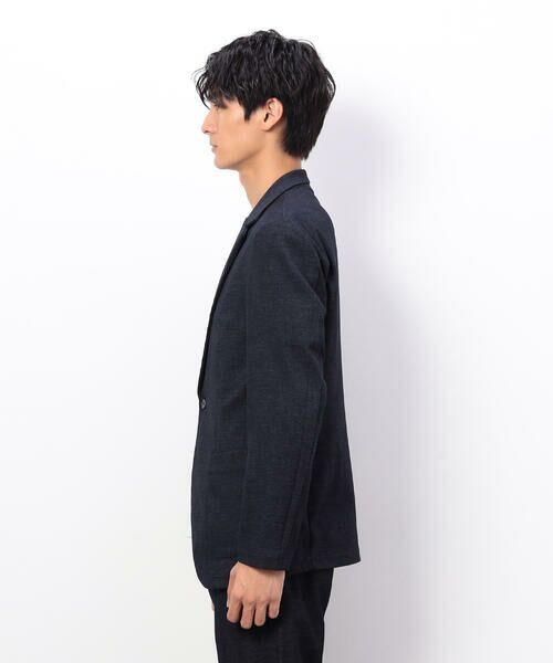 COMME CA ISM / コムサイズム テーラードジャケット | 【セットアップ対応】デニムライクストレッチ テーラードジャケット | 詳細17
