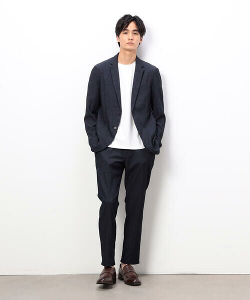 COMME CA ISM / コムサイズム テーラードジャケット | 【セットアップ対応】デニムライクストレッチ テーラードジャケット | 詳細10