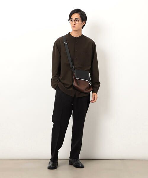 COMME CA ISM / コムサイズム シャツ・ブラウス | ウールライク バンドカラー 長袖シャツ | 詳細29