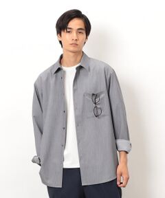 COMME CA ISM / コムサイズム シャツ・ブラウス | ウールライク ショートポイントカラー 長袖シャツ