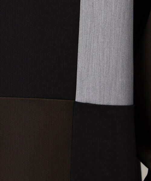 COMME CA ISM / コムサイズム シャツ・ブラウス | ウールライク バンドカラーブロッキング 長袖シャツ | 詳細18