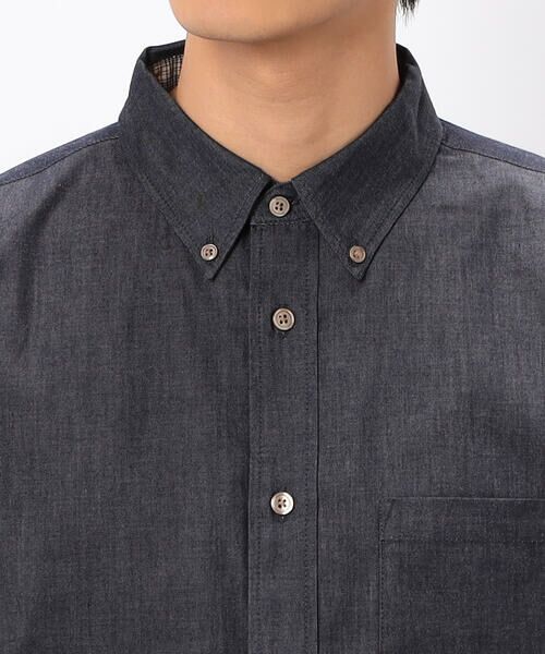 COMME CA ISM / コムサイズム シャツ・ブラウス | 播州織 デニムライク シャンブレーツイルシャツ | 詳細14