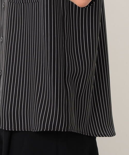 COMME CA ISM / コムサイズム シャツ・ブラウス | ストライププリント ショートポイントカラー 半袖シャツ | 詳細15