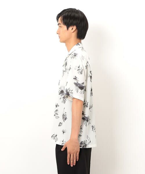 COMME CA ISM / コムサイズム シャツ・ブラウス | フラワープリント オープンカラー 半袖シャツ | 詳細7