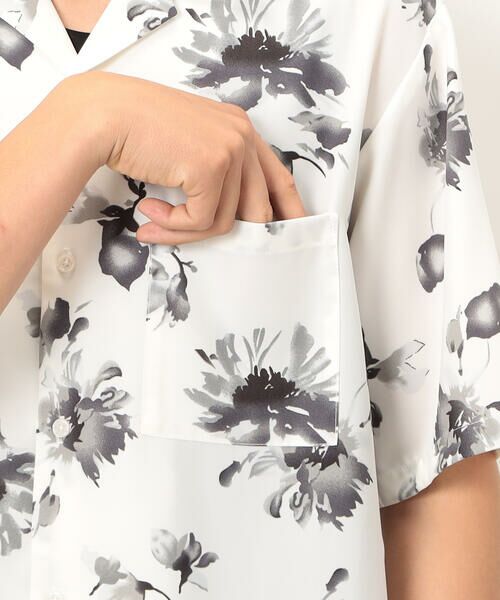 COMME CA ISM / コムサイズム シャツ・ブラウス | フラワープリント オープンカラー 半袖シャツ | 詳細10