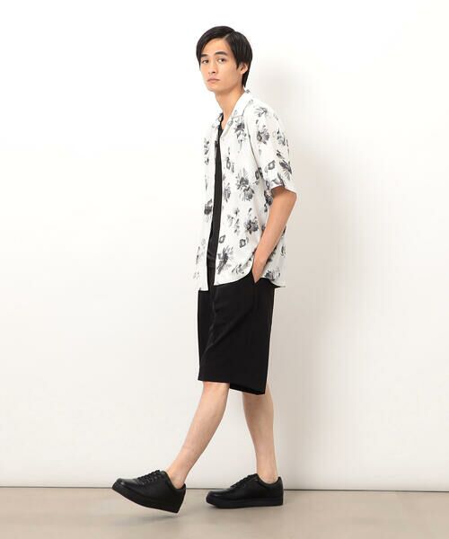 COMME CA ISM / コムサイズム シャツ・ブラウス | フラワープリント オープンカラー 半袖シャツ | 詳細2