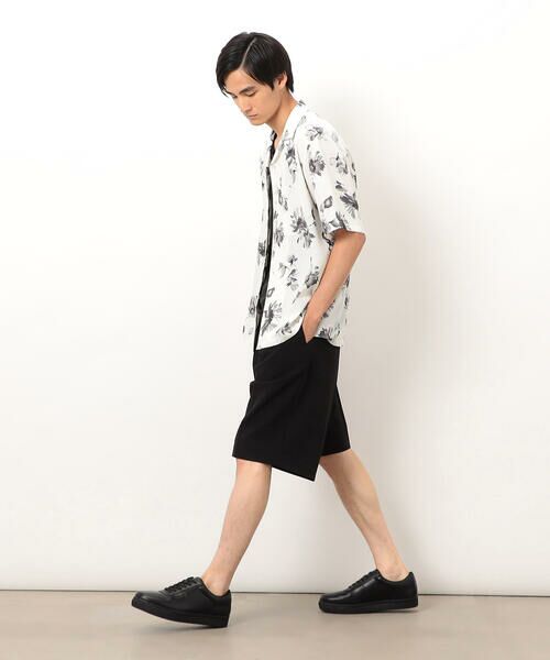COMME CA ISM / コムサイズム シャツ・ブラウス | フラワープリント オープンカラー 半袖シャツ | 詳細3