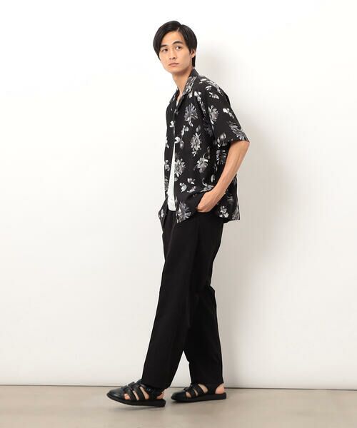 COMME CA ISM / コムサイズム シャツ・ブラウス | フラワープリント オープンカラー 半袖シャツ | 詳細14