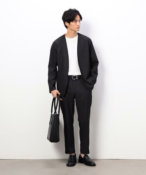 COMME CA ISM / コムサイズム その他パンツ | 【セットアップ対応】デニムライクストレッチ テーパードパンツ | 詳細1