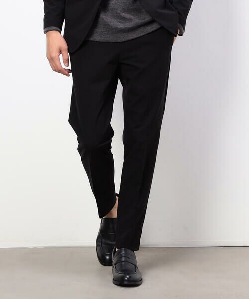 COMME CA ISM/コムサイズム 【セットアップ対応】Easy Active Wear テーパードスラックス ブラック L COMME CA ISM/コムサイズム 【セットアップ対応】Easy Active Wear テーパードスラックス ブラック L