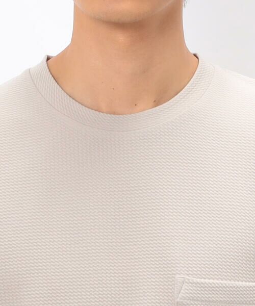 COMME CA ISM / コムサイズム Tシャツ | 膨れジャカード 長袖 Tシャツ | 詳細13