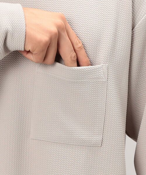 COMME CA ISM / コムサイズム Tシャツ | 膨れジャカード 長袖 Tシャツ | 詳細14