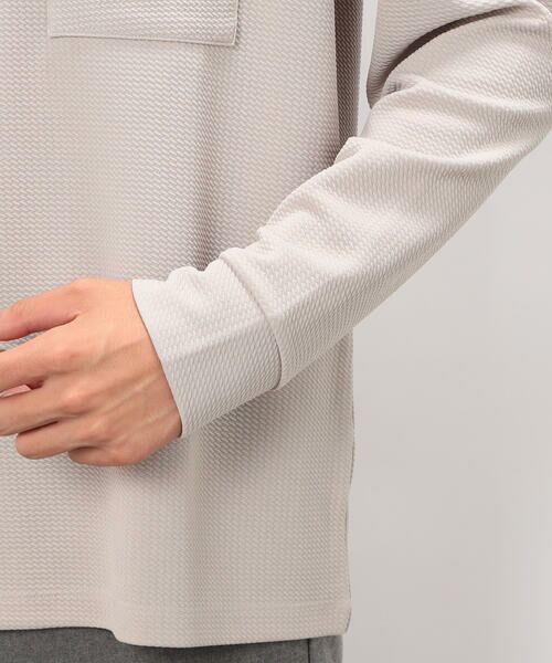 COMME CA ISM / コムサイズム Tシャツ | 膨れジャカード 長袖 Tシャツ | 詳細15