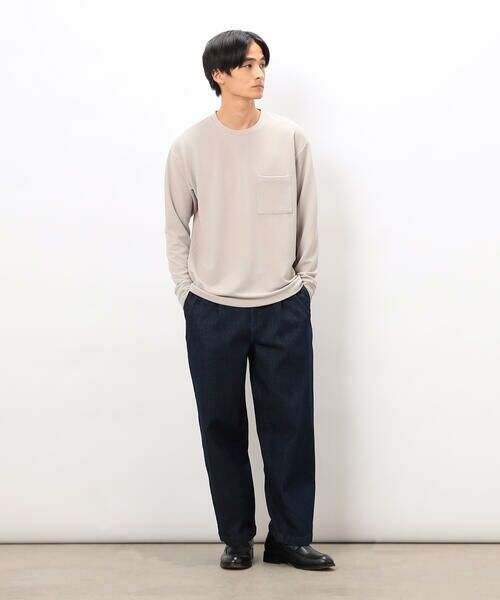 COMME CA ISM / コムサイズム Tシャツ | 膨れジャカード 長袖 Tシャツ | 詳細6