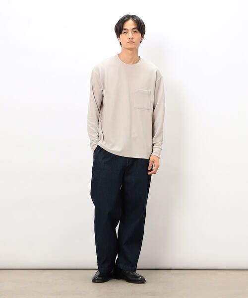 COMME CA ISM / コムサイズム Tシャツ | 膨れジャカード 長袖 Tシャツ | 詳細7