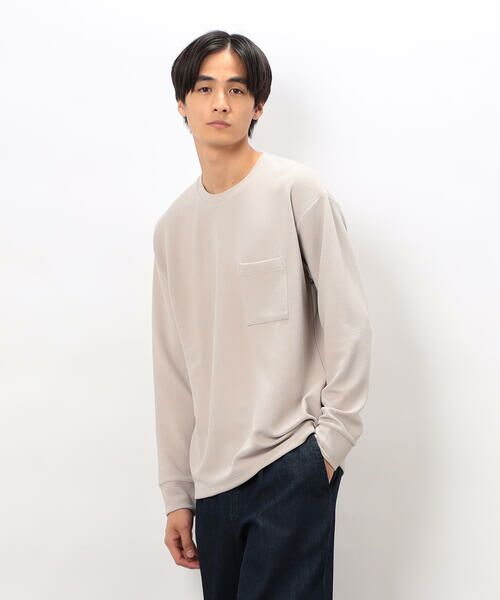 COMME CA ISM / コムサイズム Tシャツ | 膨れジャカード 長袖 Tシャツ | 詳細8