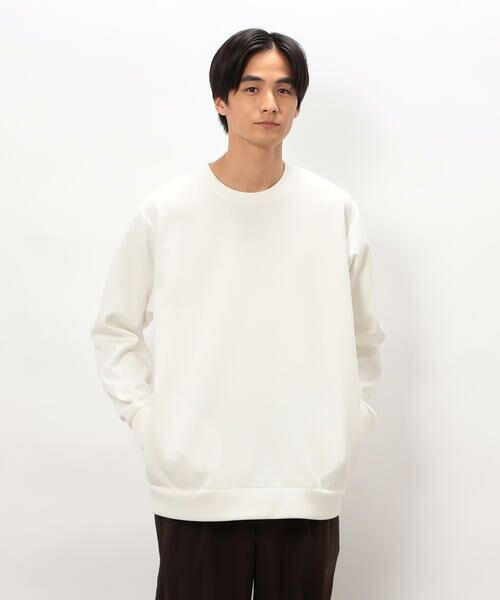 COMME CA ISM / コムサイズム カットソー | ダンボールニット プルオーバー(ホワイト)