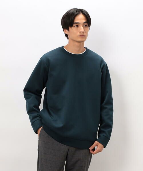 COMME CA ISM/コムサイズム ダンボールニット プルオーバー ブルー M COMME CA ISM/コムサイズム ダンボールニット プルオーバー ブルー M