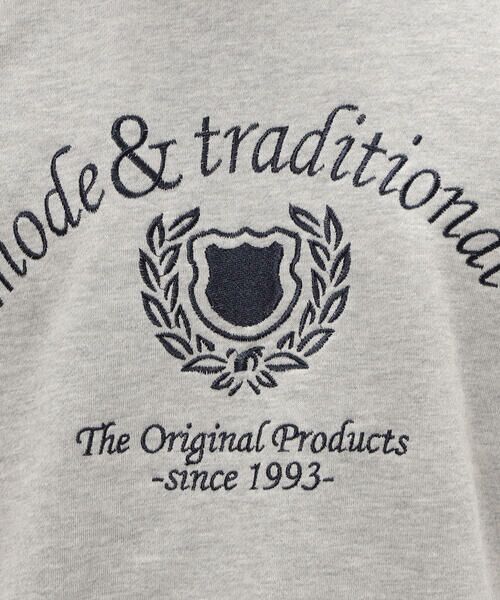 COMME CA ISM / コムサイズム カットソー | カレッジロゴ 刺繍プルオーバー | 詳細7