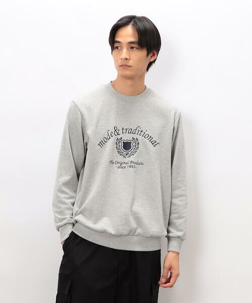 COMME CA ISM / コムサイズム カットソー | カレッジロゴ 刺繍プルオーバー | 詳細6