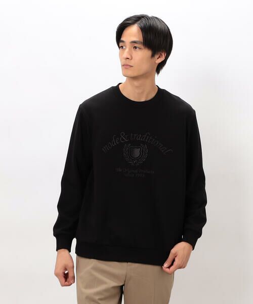 COMME CA ISM / コムサイズム カットソー | カレッジロゴ 刺繍プルオーバー | 詳細13