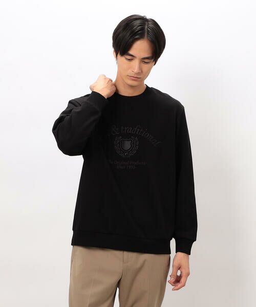 COMME CA ISM / コムサイズム カットソー | カレッジロゴ 刺繍プルオーバー | 詳細14