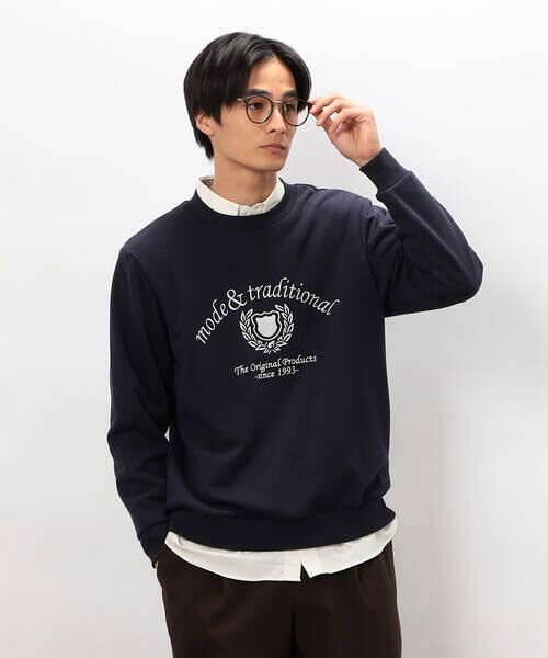 COMME CA ISM / コムサイズム カットソー | カレッジロゴ 刺繍プルオーバー | 詳細24