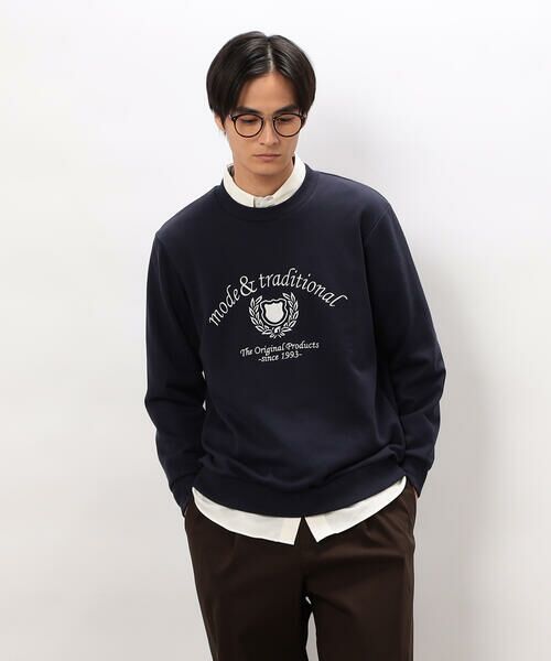 COMME CA ISM / コムサイズム カットソー | カレッジロゴ 刺繍プルオーバー | 詳細25