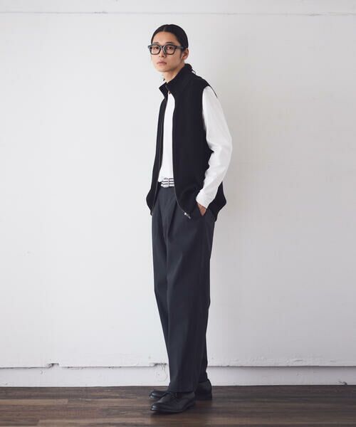 COMME CA ISM / コムサイズム ニット・セーター | ジップアップ ニットベスト | 詳細1