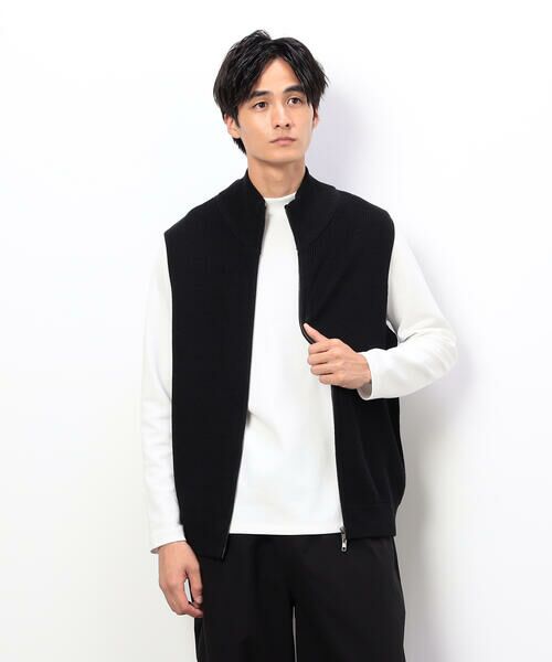 COMME CA ISM / コムサイズム ニット・セーター | ジップアップ ニットベスト | 詳細5