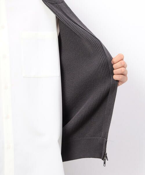 COMME CA ISM / コムサイズム ニット・セーター | ジップアップ ニットベスト | 詳細22