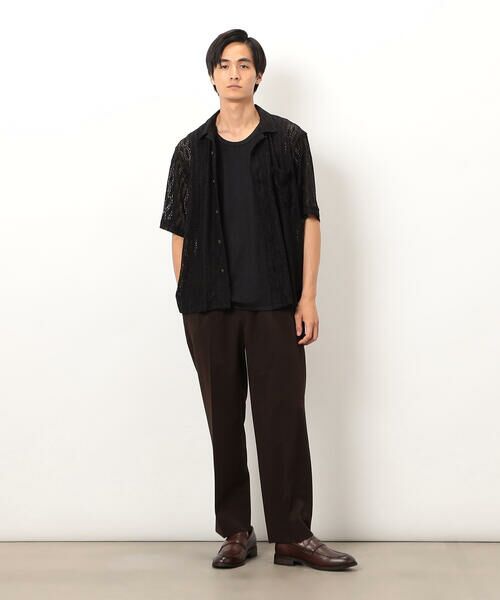 COMME CA ISM / コムサイズム シャツ・ブラウス | 透かし柄レース オープンシャツ | 詳細2
