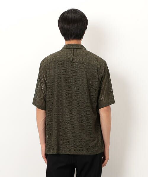 COMME CA ISM / コムサイズム シャツ・ブラウス | 透かし柄レース オープンシャツ | 詳細16