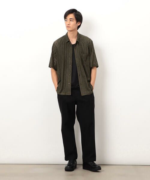 COMME CA ISM / コムサイズム シャツ・ブラウス | 透かし柄レース オープンシャツ | 詳細10