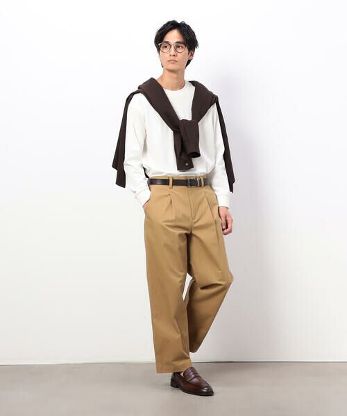 COMME CA ISM / コムサイズム Tシャツ | USAコットン 引き揃え天竺 長袖 Tシャツ | 詳細1