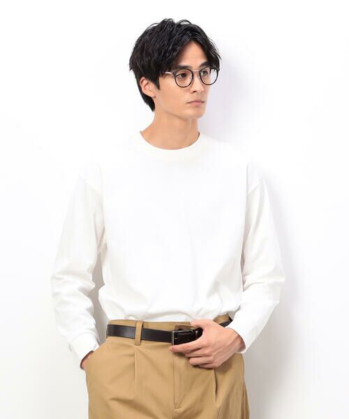 COMME CA ISM / コムサイズム Tシャツ | USAコットン 引き揃え天竺 長袖 Tシャツ | 詳細4