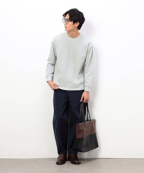 COMME CA ISM / コムサイズム Tシャツ | USAコットン 引き揃え天竺 長袖 Tシャツ | 詳細23