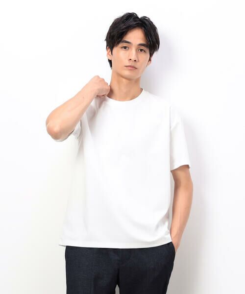 COMME CA ISM / コムサイズム Tシャツ | 「MADE IN JAPAN」 シルキーポンチ Tシャツ | 詳細5