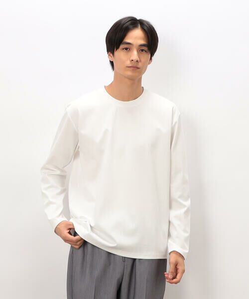 COMME CA ISM / コムサイズム Tシャツ | 「MADE IN JAPAN」シルキーポンチ 長袖 Tシャツ | 詳細2