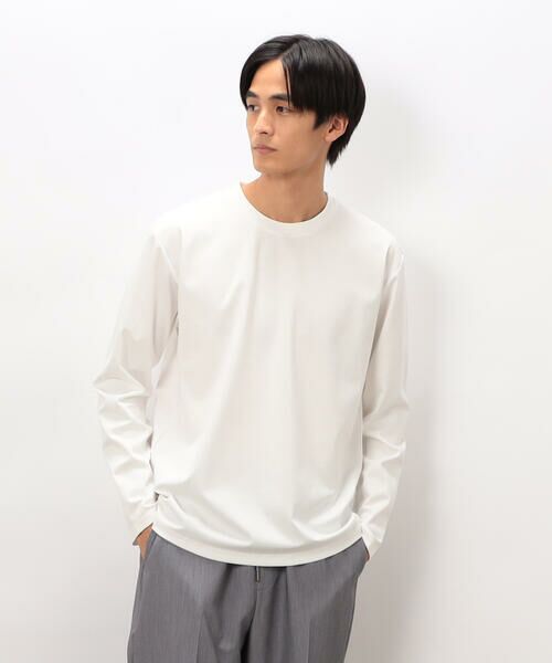 COMME CA ISM / コムサイズム Tシャツ | 「MADE IN JAPAN」シルキーポンチ 長袖 Tシャツ | 詳細3