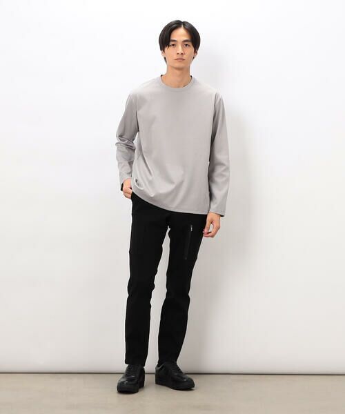 COMME CA ISM / コムサイズム Tシャツ | 「MADE IN JAPAN」シルキーポンチ 長袖 Tシャツ | 詳細12