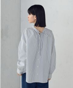 COMME CA ISM / コムサイズム シャツ・ブラウス | ２ＷＡＹ　サッカーストライプブラウス